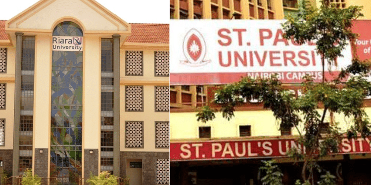 Exposed: How 4 Private Universities Got Millions For Govt Students Not Placed By Kuccps Collage Of Riara And St Pauls University.