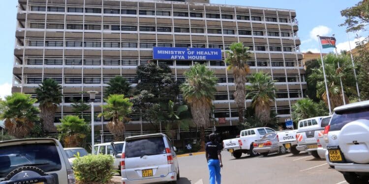 Ministry Of Health Cs Nakhumicha Addressed Press At Afya House.