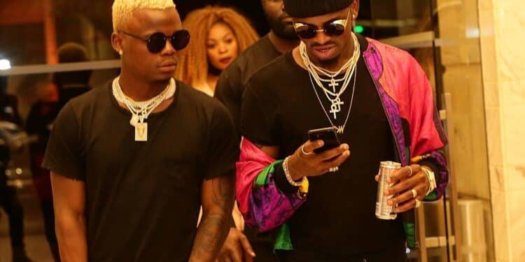 A Past Photo Of Diamond And Harmonize Before Their Fallout. Photo/Courtesy.