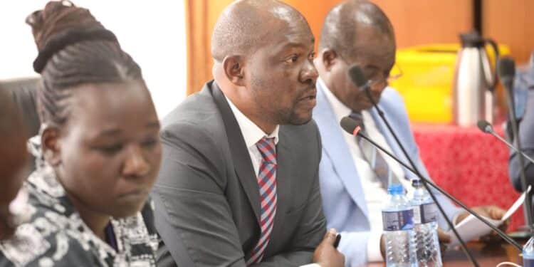 Mp Breaks Silence After Allegedly Refusing To Repay Election Loan Saboti Mp Caleb Amisi In A Pat Press Conferenve. Photo/Courtesy.