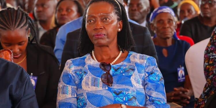 A Photo Collage Of President William Ruto And Narc Kenya Party Leader Martha Karua. Photo/Courtesy.