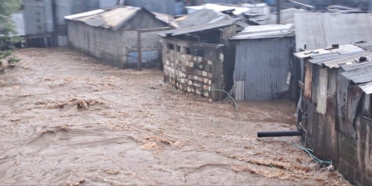 Sakaja Threatens To Cancel Business Licenses, Orders Relocation Of Select Residents A Flooded Slum In Nairobi City. Photo/Courtesy
