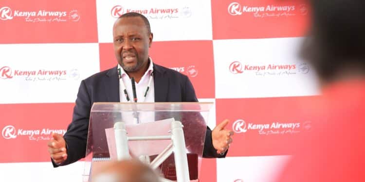 Kenya Airways Ceo Allan Kilavuka. Photo/Kq.