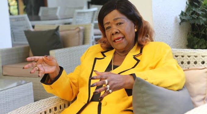 Veteran Politician Winnie Nyiva Mwendwa. Photo/ Courtesy