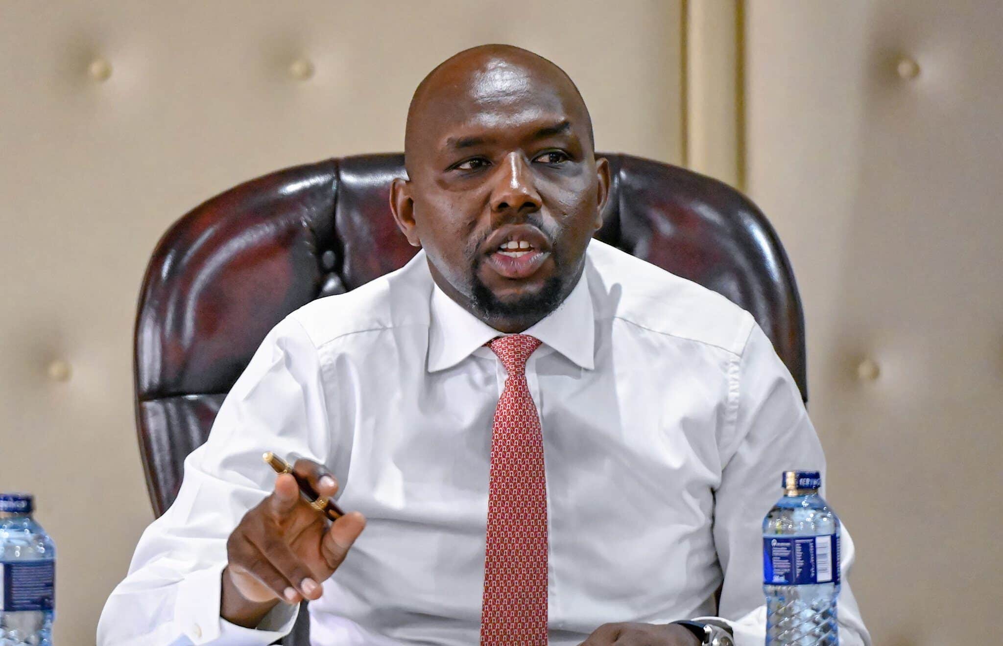 Transport Cs Kipchumba Murkomen During An Interministerial Meeting On April 9, 2024. Photo/Murkomen X.