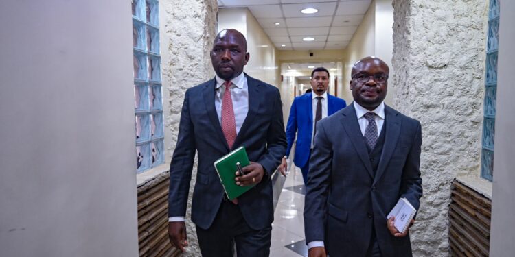 Transport Cs Kipchumba Murkomen During An Interministerial Meeting On April 9, 2024. Photo/Murkomen X.