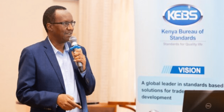 Kebs Director Market Surveillance Peter Kaigwara. Photo/Kebs