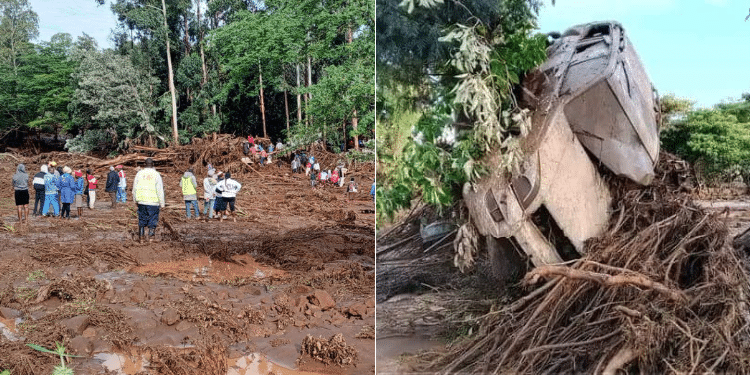 Scenes In Maai Mahiu Following The Flashfloods. Photo/Ugc