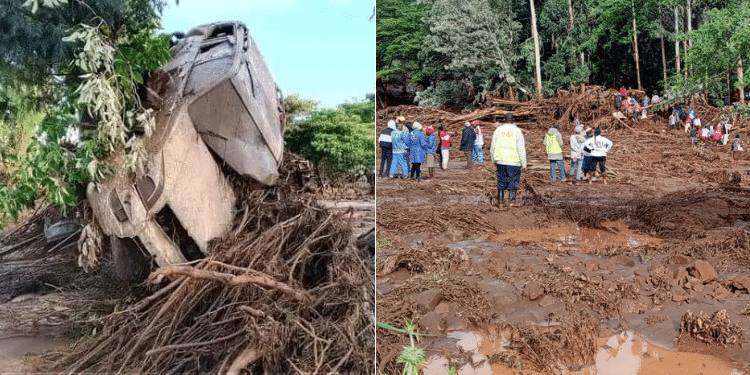 Scenes In Maai Mahiu Following The Flashfloods. Photo/Ugc