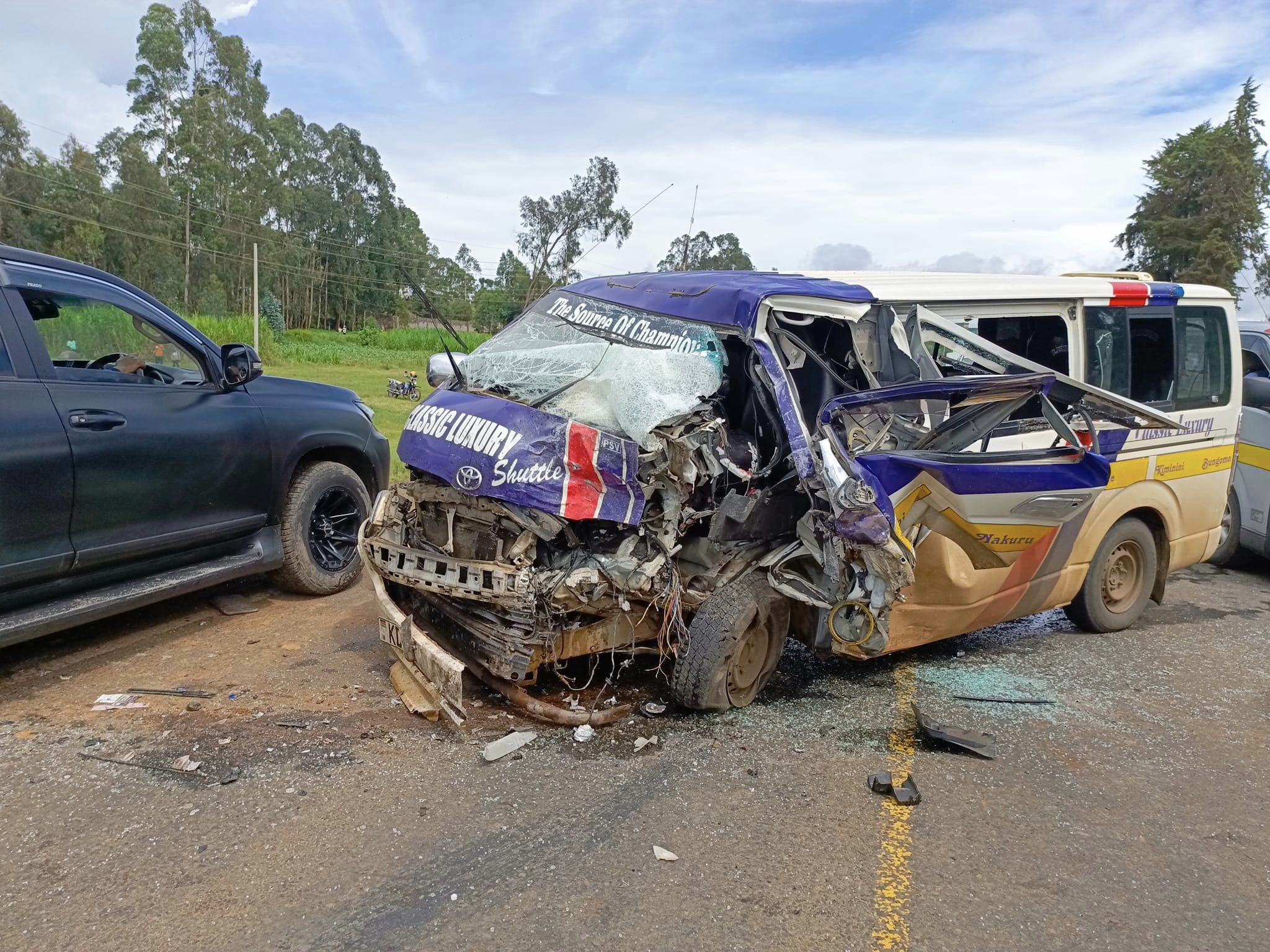 Accident Alert: Matatu Collides Along Nairobi-Nakuru Highway