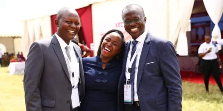 Waiguru'S Aide Pens Moving Letter To Michael Oyier Rita Oyier (C) And Michael Oyier (R)
