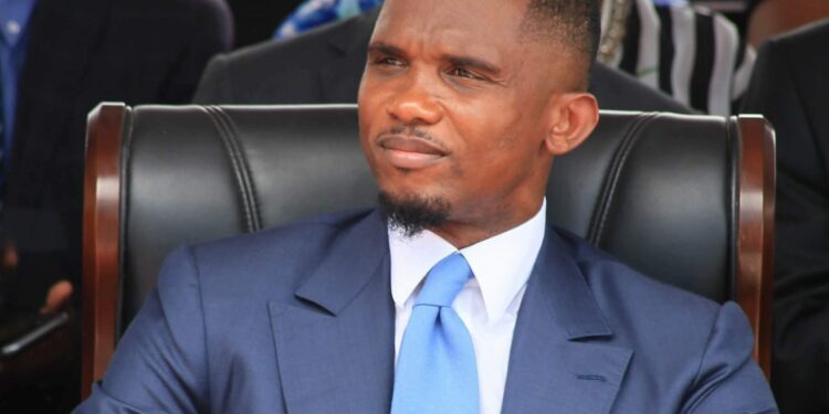 Fecafoot President Samuel Eto'O. Photo/ Eto'O