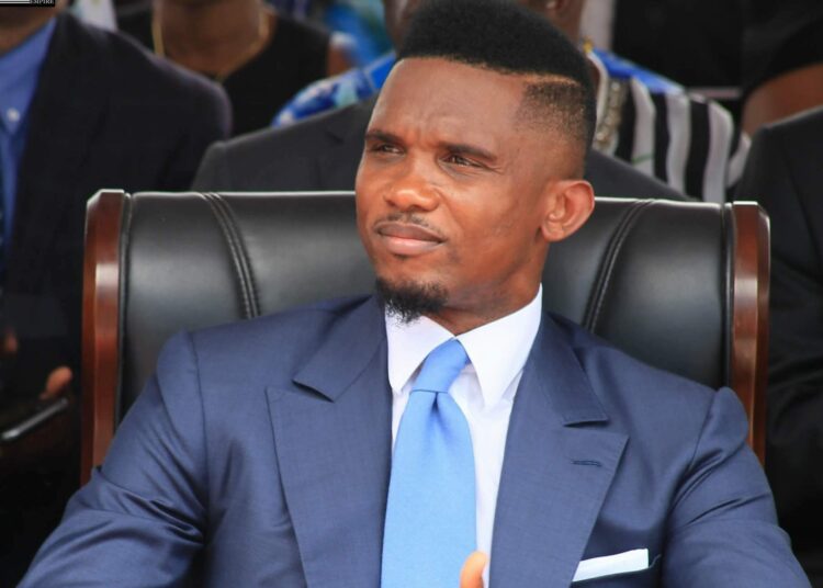 Fecafoot President Samuel Eto'O. Photo/ Eto'O