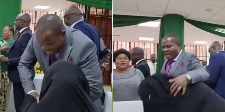 Fact Check: Video Of Speaker Forcing Woman To Shake Hands