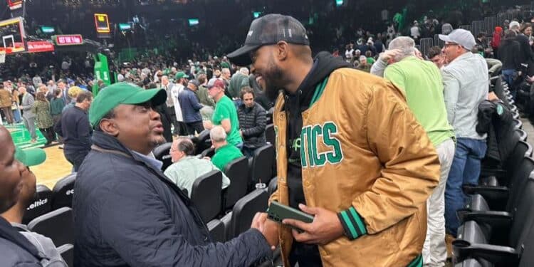 Uhuru Makes Surprise Appearance At The Nba Playoffs