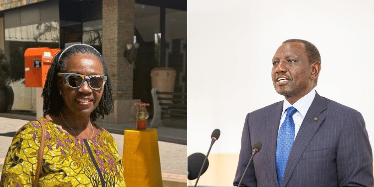 A Photo Collage Of President William Ruto And Narc Kenya Party Leader Martha Karua. Photo/Courtesy.