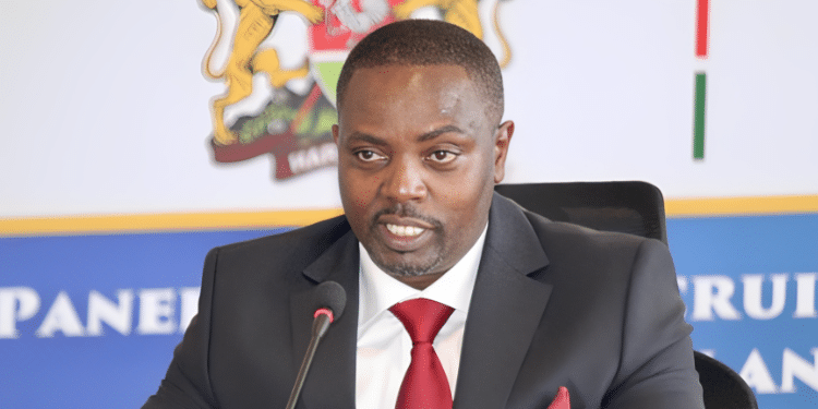 Leonard Njenga Appearing Before Iebc Selection Panel Photo/Iebc