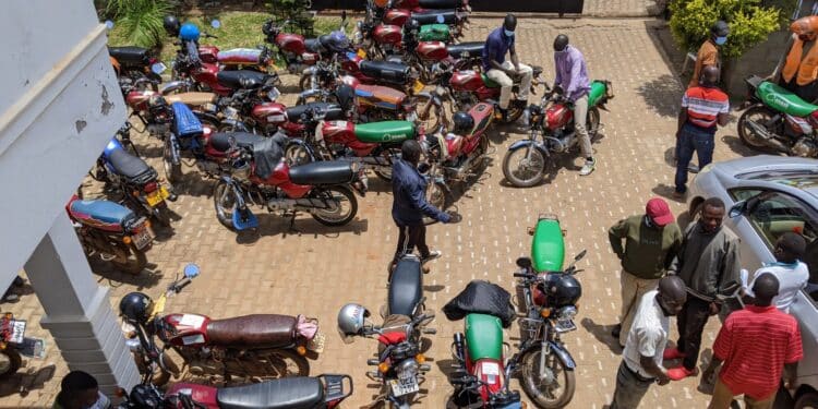A Photo Bodaboda Riders In Kenya. Photo/Courtesy.
