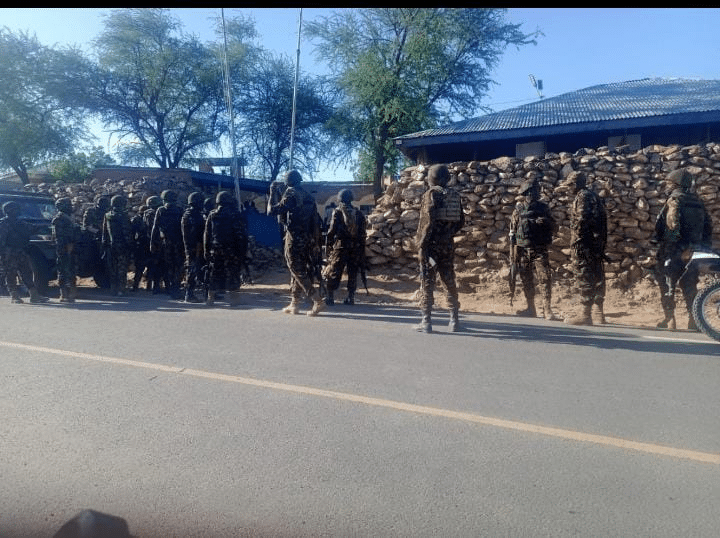 Details Of Kdf, Police Truce Meeting After Uproar Over Fighting Incident Kdf Soldiers Sorround A Police Station In Turkana Where Four Soldiers Where Detained In April 2024.