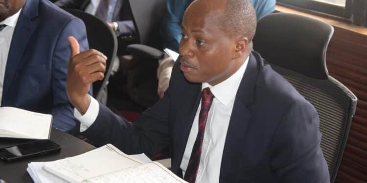 Ceo Under Fire Over Skewed Hiring &Amp; Tender Awards Kemsa Acting Ceo Dr Andrew Mulwa Speaking During A Committee Session In Parliament.