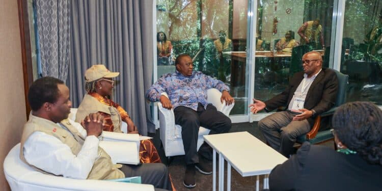 Details Of Uhuru’s Closed Door Meetings In South Africa Former President Uhuru Kenyatta During A Meeting With Commissioners Of The Electoral Commission Of South Africa On May 26, 2024. Photo/Office Of 4Th President Kenya.