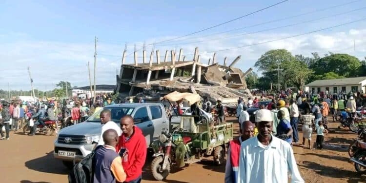 Building Set For Demolition In Bungoma Collapses