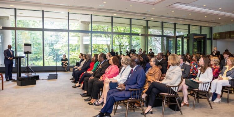 President William Ruto Speaking At The Centre For Disease Control Headquarters In Atlanta, Georgia, Us. Photo/Pcs.