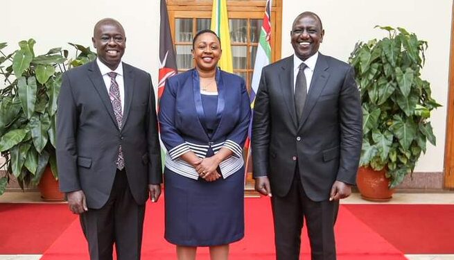 Ruto Explains Why He Chose Gachagua As Dp Over Ndindi Nyoro &Amp; Other Politicians Deputy President Rigathi Gachagua (L), Nominated Mp Sabina Chege (C) And President William Ruto. Photo/ Sabina Chege
