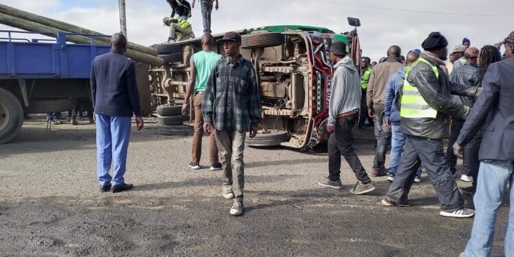 Jogoo Road Accident: Matatu Full Of Passengers Rolls