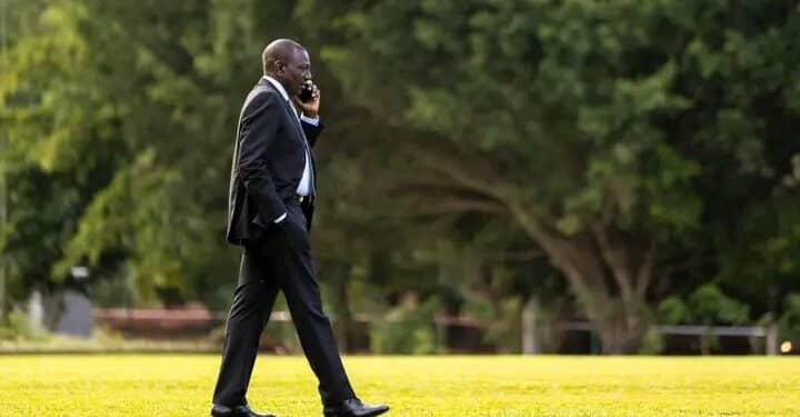 President William Ruto At State House Nairobi. Photo/Pcs.