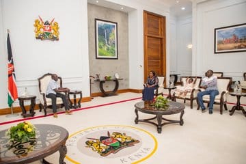 “Hosted Four-Year Old Tinsley Nduta, A Pupil At Lizzie Wanyoike Preparatory School Who Became A Social Media Sensation After Expressing Her Reluctance About School Reopening,” Ruto Said.