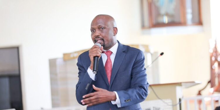 Public Service Cs) Moses Kuria During A Burial In Gatundu South, Kiambu County On May 14, 2024.Photo/Pcs.