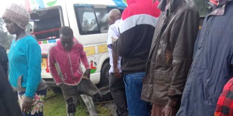 Photos From The Scene Of The Accident. Photo/The Kenya Times.