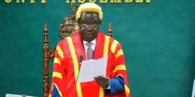 Migori County Assembly Speaker Charles Owino Likowa During A Past Session. Photo/ Courtesy