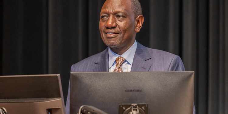President William Ruto Speaking At The Centre For Disease Control Headquarters In Atlanta, Georgia, Us. Photo/Pcs.
