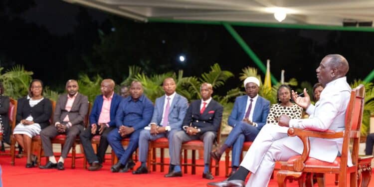 President William Ruto Meeting With Embu Leaders Over Muguka Ban At State House. Photo/Pcs. 