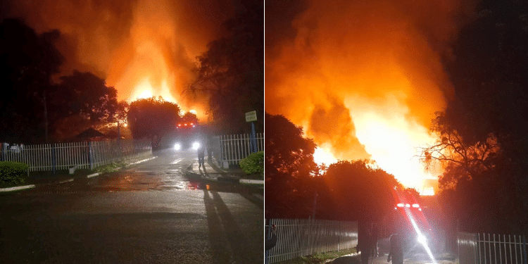 Kenyatta University Fire: Huge Fire Burns Down Ku Library