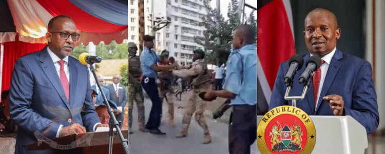 Duale &Amp; Kindiki Address Scuffles Between Kdf &Amp; Police