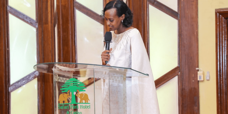 Demons Don'T Die, They Rebrand - Museveni'S Daughter Preaches To Kenyans Uganda'S First Daughter Patience Museveni Speaking At The National Women Convocation Prayer Event At Safari Park Hotel. Photo/Annwaiguru