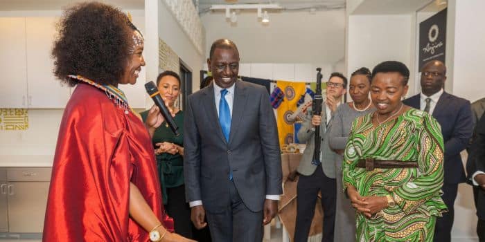 President William Ruto (Centre) First Lady Rachel Ruto (Right) At Vivo