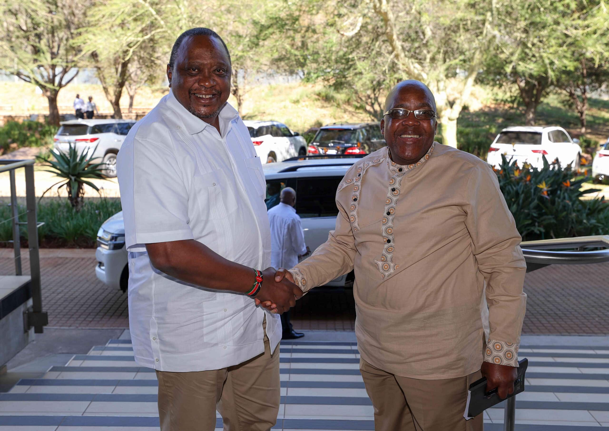 Uhuru Meets Police, Church Leaders Hours To South Africa Elections Uhuru
