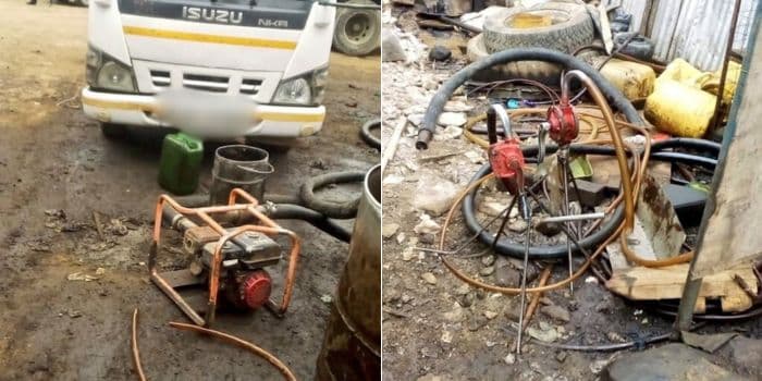 Dci Unearths Open Air Fuel Syphoning Business In Nairobi