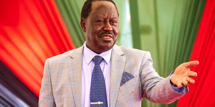 Former Prime Minister Raila Odinga. Photo/Courtesy.
