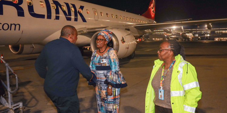 Former President Uhuru Kenyatta Arrives In South For His Election Observation Assignment. 