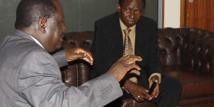 Odm Mp Loses Seat, Ordered To Pay Ksh2 M After Supreme Court Ruling Opposition Leader Raila Odinga And Ex Magarini Mp Harrison Garama Kombe. Photo/Courtesy