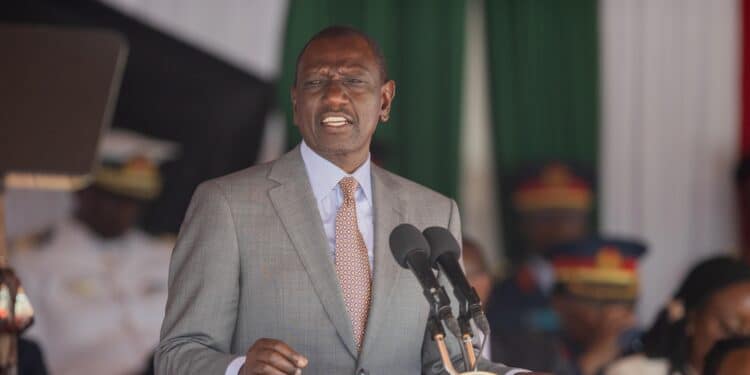 Inside Ruto'S Plan To End Shoe Imports By 2027 &Amp; Boost Local Production President William Ruto Giving A Speech At A Past Event. Photo/William Ruto