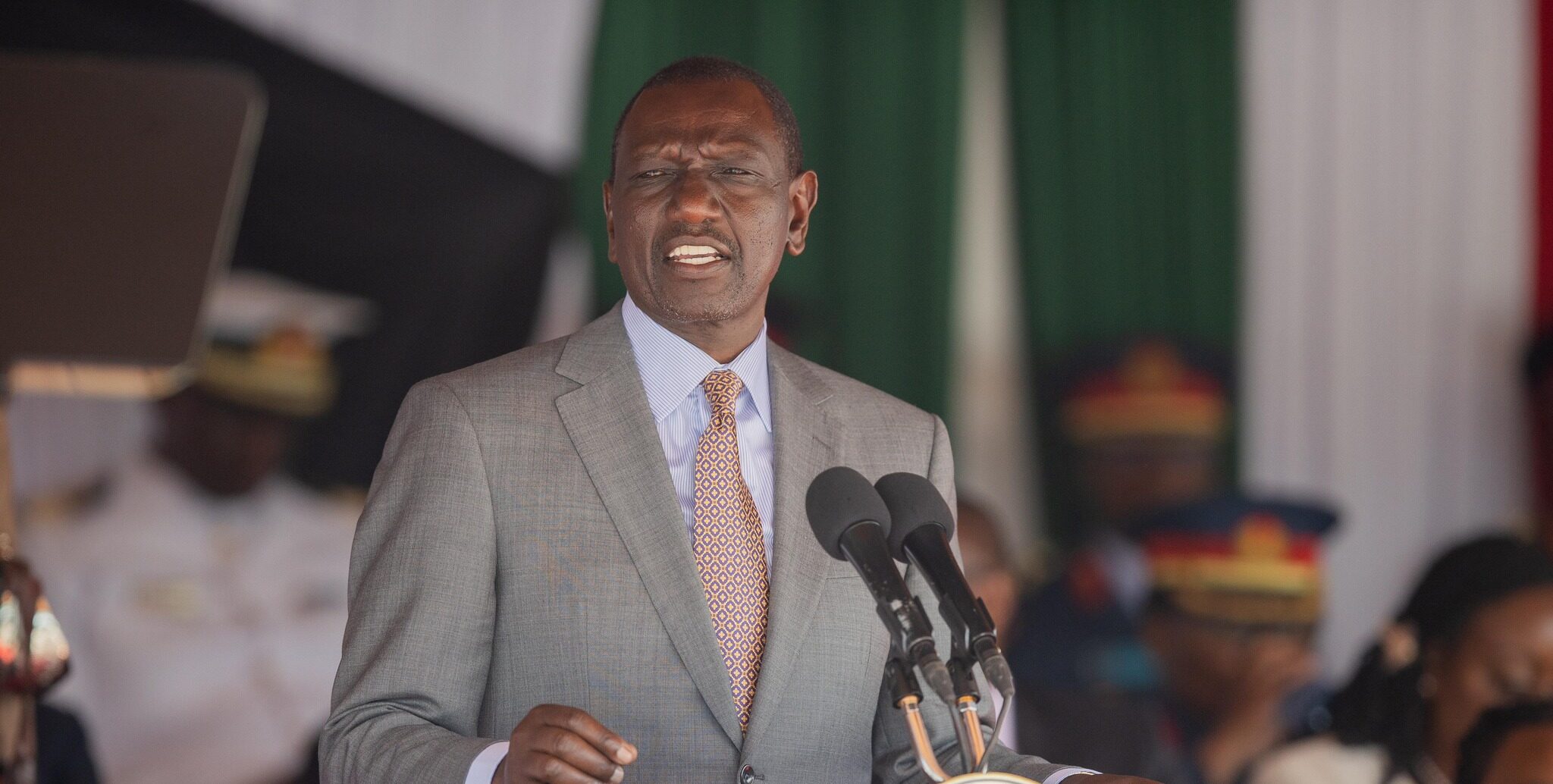 President William Ruto Giving A Speech At A Past Event. Photo/William Ruto