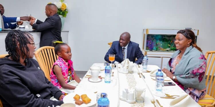 Dp Rigathi Gachagua With Second Lady Pastor Dorcas Rigathi And Little Princess Angel. Photo/Dpcs.