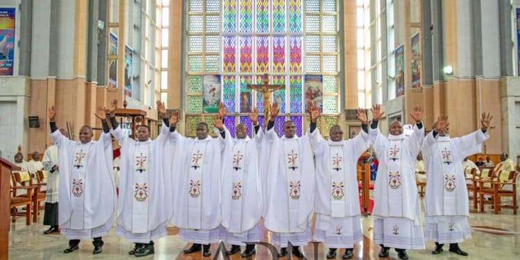 Priests At The Minor Holy Family Basilica Church In Nairobi. Photo/ Courtesy