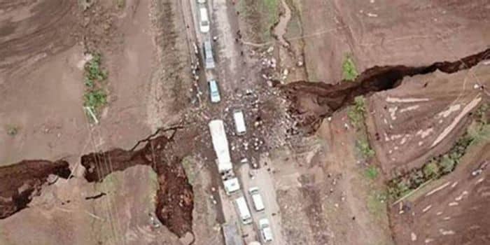 Truth Behind Photos Of Tremors And Earthquake Experienced In Makueni Rift Valley Crack